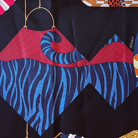 Hermès Scarf with Lanterns/Animals, Multicolor - Picture 4 of 6